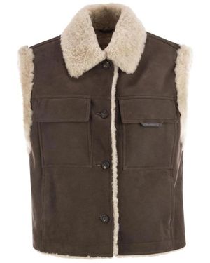Brunello Cucinelli Vests - Marron