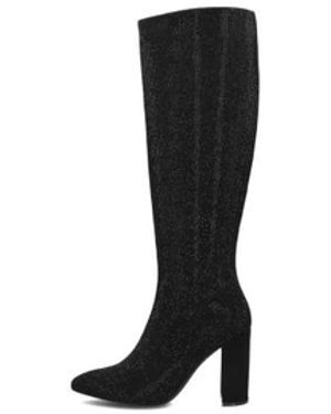 Omoda Elegante Zwarte Hoge Laarzen