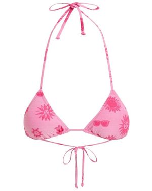 Moschino Badmode ,Roze ,Driehoek Bikini Top