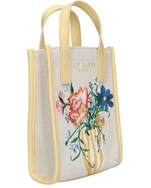 Ted Baker Tassen ,Grijs ,Floscon Mini Icon Bag - Wit