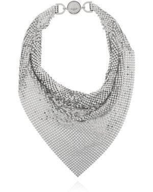 Versace Glänzende Halskette - Grau