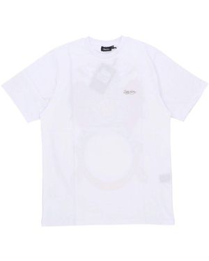 DOLLY NOIRE Weißes Ace Of Denari Kurzarm-T-Shirt