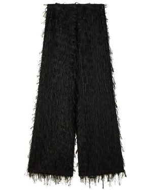 Patrizia Pepe Wide Trousers - Negro