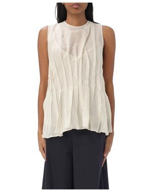 Liviana Conti Sleeveless Tops - Natural