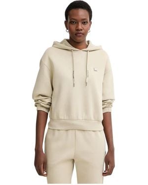 ARMANI EXCHANGE Hoodies & Sweatvesten ,Katoen Bonded Stretch Hoodie - Naturel