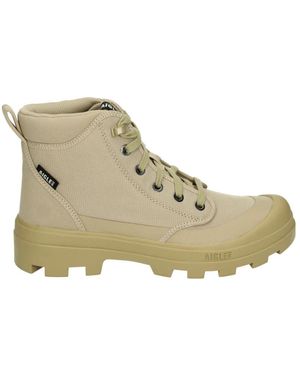 Aigle Schoenen Sportieve Middenschoenen Met Rubberen Zool - Naturel