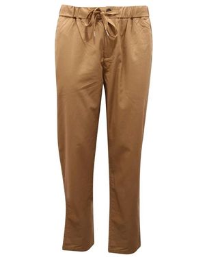 Sun 68 Straight Trousers - Brown