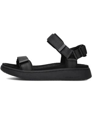 Woden Schoenen ,Zwart ,Zwarte Damessandalen Line