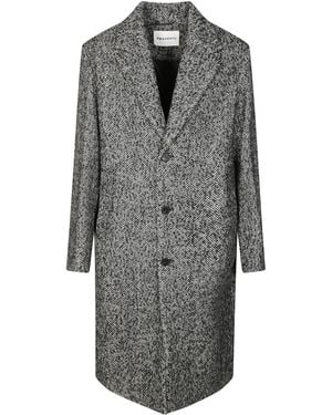 Amaranto Single-Breasted Coats - Grey