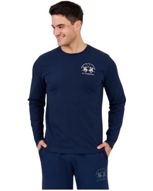 La Martina Long Sleeve T-Shirt - Blau