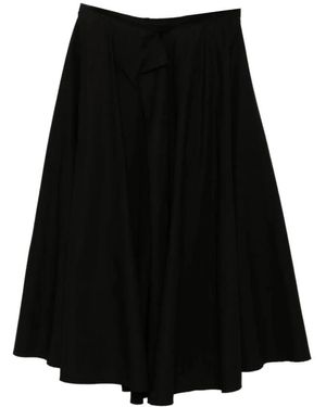 Yohji Yamamoto Midi Skirts - Negro