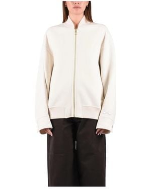 Sportmax Jassen ,Wit ,Wol Ondata Bomberjack