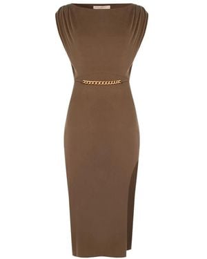 Rinascimento Midi Dresses - Brown