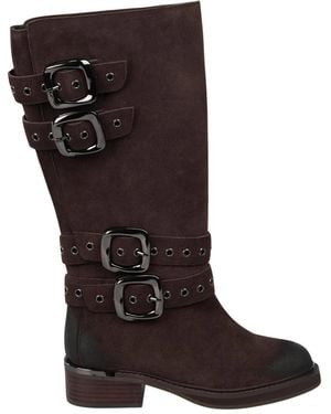 Alma En Pena. High Boots - Brown