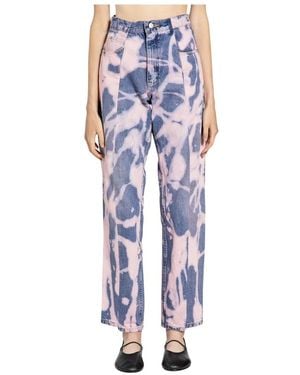 E.L.V. Denim Cropped Jeans - Blau