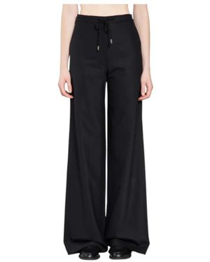 Max Mara Wide Hosen - Schwarz