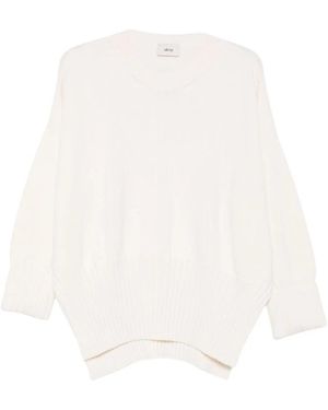 Akep Round-Neck Knitwear - Bianco