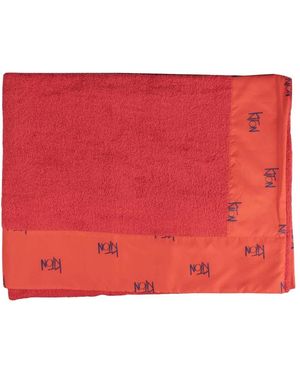 Kiton Klassisches, Einfarbiges Strandtuch - Rot