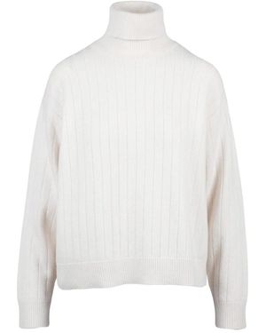 Eleventy Truien & Vesten ,Wit ,Wol Dolcevita Turtleneck