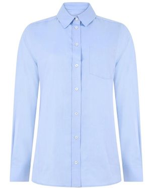 Weekend by Maxmara Overhemden ,Blauw ,Katoen Cotton Oxford Shirt