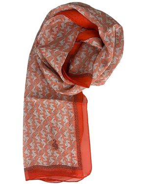 Borbonese Silky Scarves - Rojo