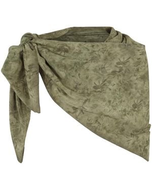 Cortana Silk Scarves - Green