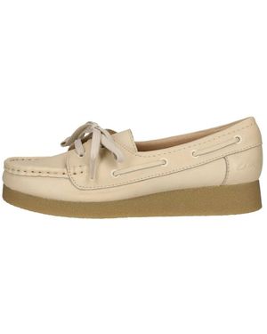 Clarks Schoenen ,Leer Wallabee Evo Sea - Wit