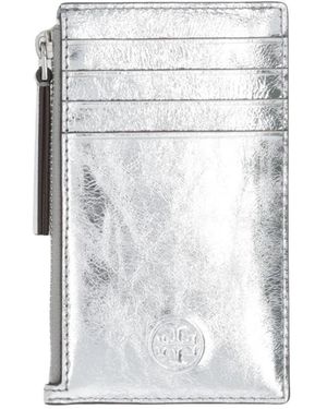 Tory Burch Fleming Small Wallet - Wit