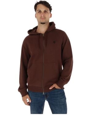 Timberland Kapuzenpullover Mit Durchgehendem Reißverschluss - Braun