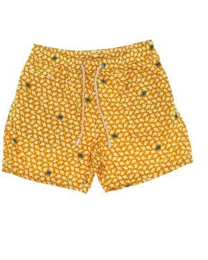 Mc2 Saint Barth Meereskleidung Badeshorts Komfort Leicht - Gelb