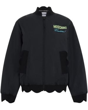 Moschino Bomber Jackets - Black