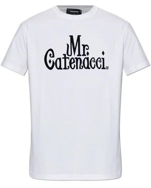 DSquared² T-Shirt Mit Logo - Weiß