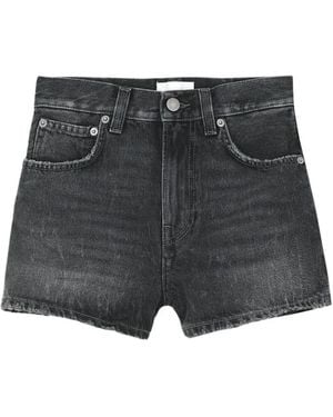 Haikure Denim Shorts - Grey