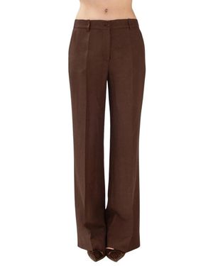 P.A.R.O.S.H. Broeken ,Bruin ,Linnen Raisa 26 Pants