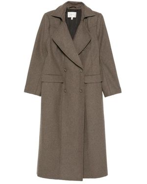 Gestuz Double-Breasted Coats - Marrón