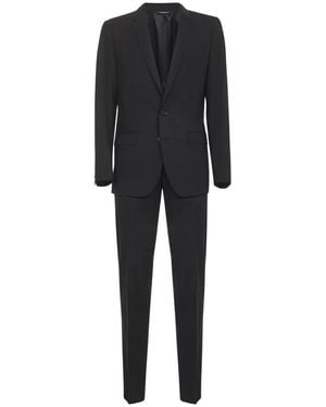 Dolce & Gabbana Single Breasted Suits - Black