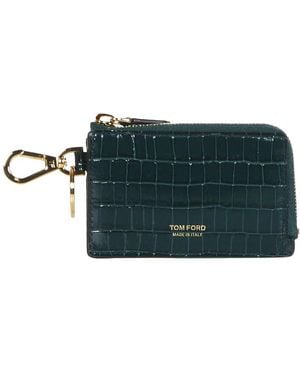 Tom Ford Accessoires ,Groen ,T-Line Kaarthouder