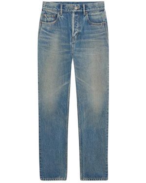 Saint Laurent Rechte Jeans - Blauw