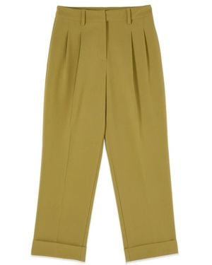 Oltre Straight Trousers - Verde