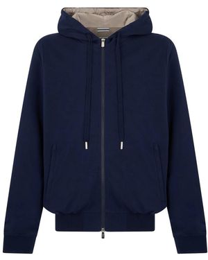 Fedeli Kapuzenpullover Mit Reißverschluss - Blau