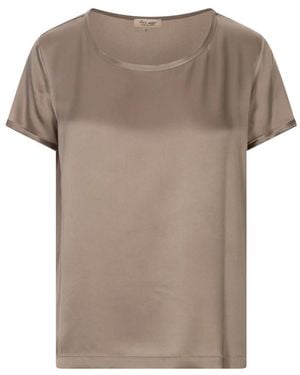 HER SHIRT HER DRESS Seidenmischung Braun T-Shirts Und Polos