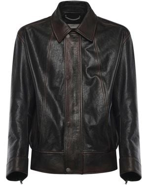 Golden Goose Leather Jackets - Zwart