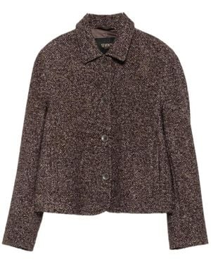 Seventy Braune Wollseidenjacke