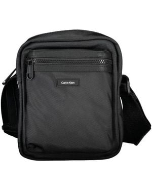 Calvin Klein Borsa a tracolla nera eco-chic - Nero