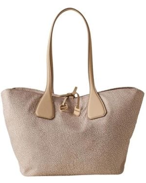 Borbonese Tote Bags - Marrone