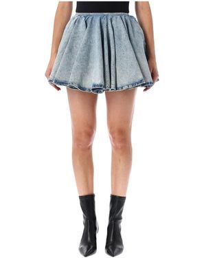 Haikure Denim Skirts - Azul