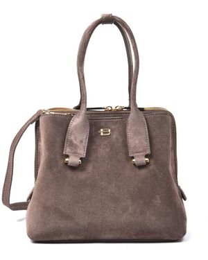 Baldinini Henkeltasche Aus Wildleder - Braun