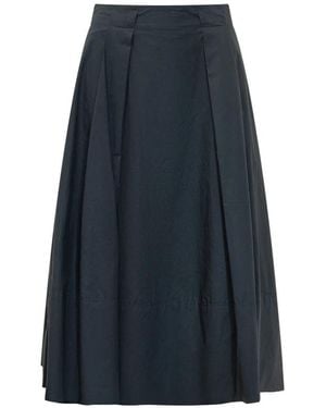 Woolrich Rokken ,Blauw ,Katoen Geplooide Midi Rok
