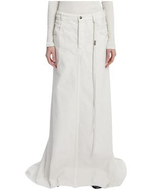 Ann Demeulemeester Maxi Skirts - Wit