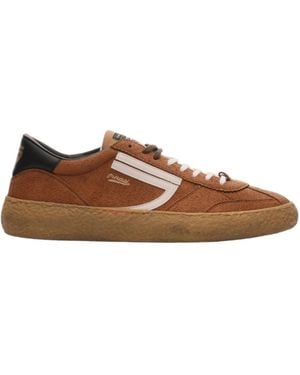 PURAAI Vintage Vegan Hairy Sneakers - Bruin